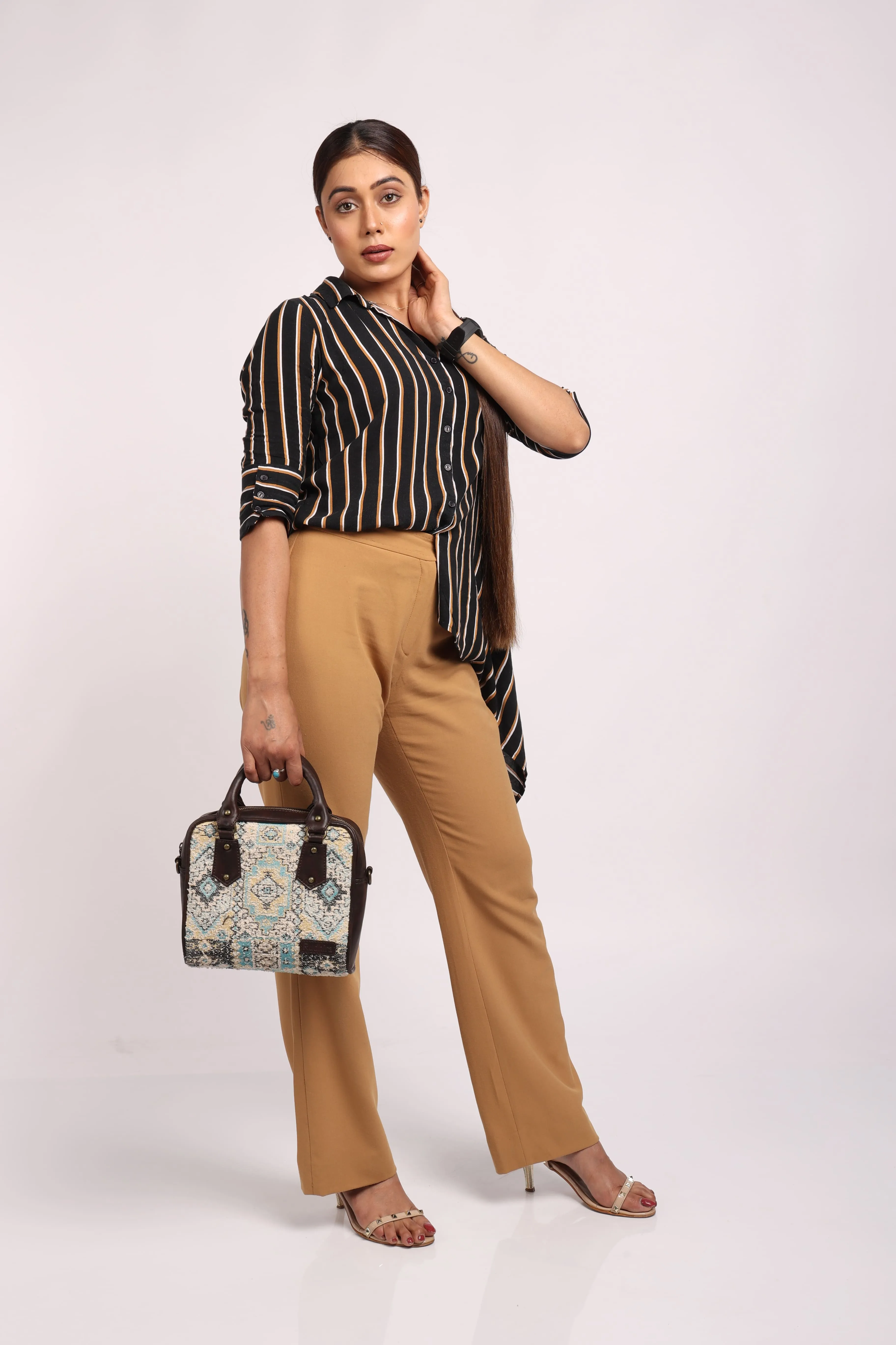 Rudhira Bird's Eye Satchel bag