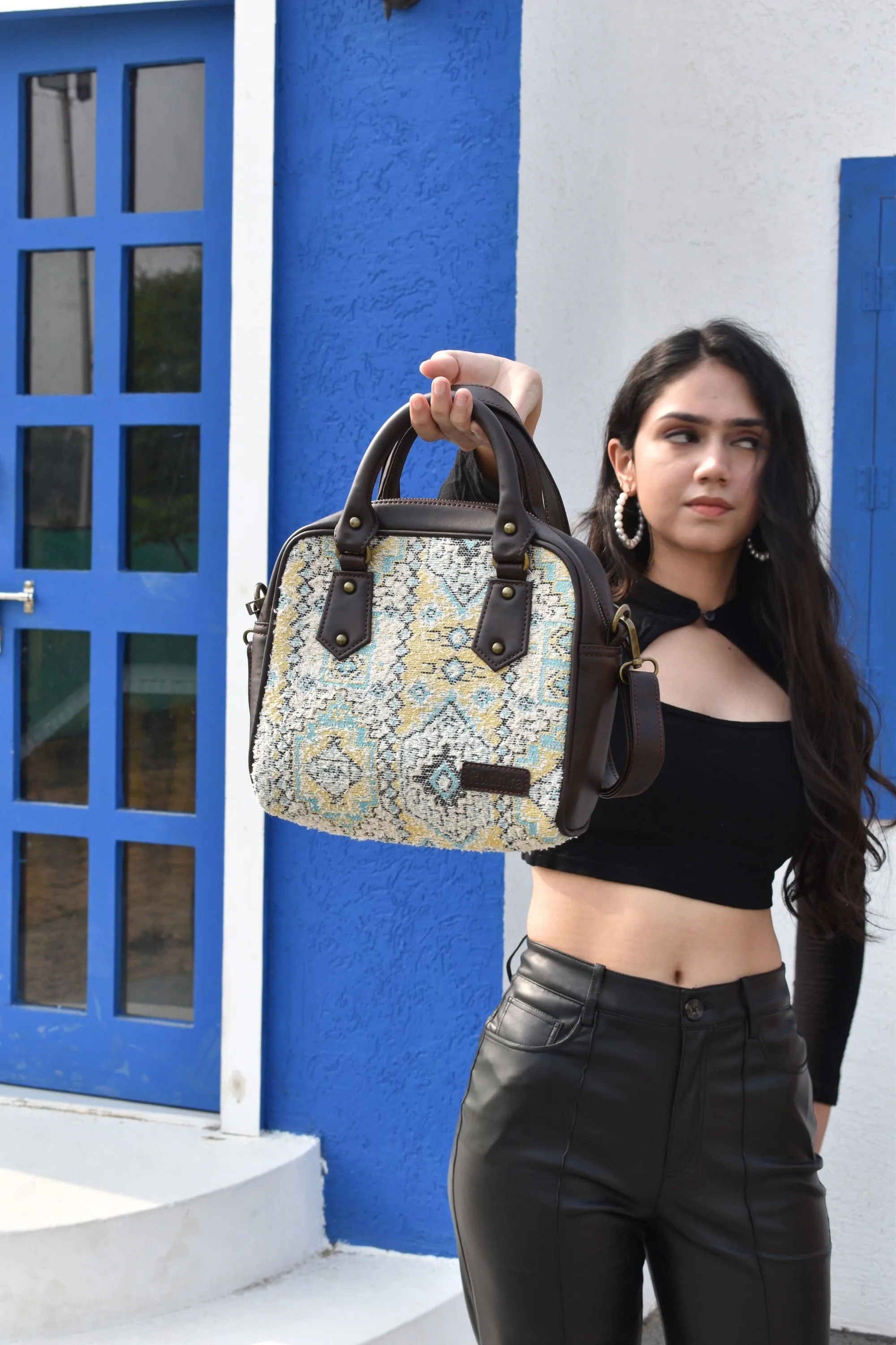 Rudhira Bird's Eye Satchel bag