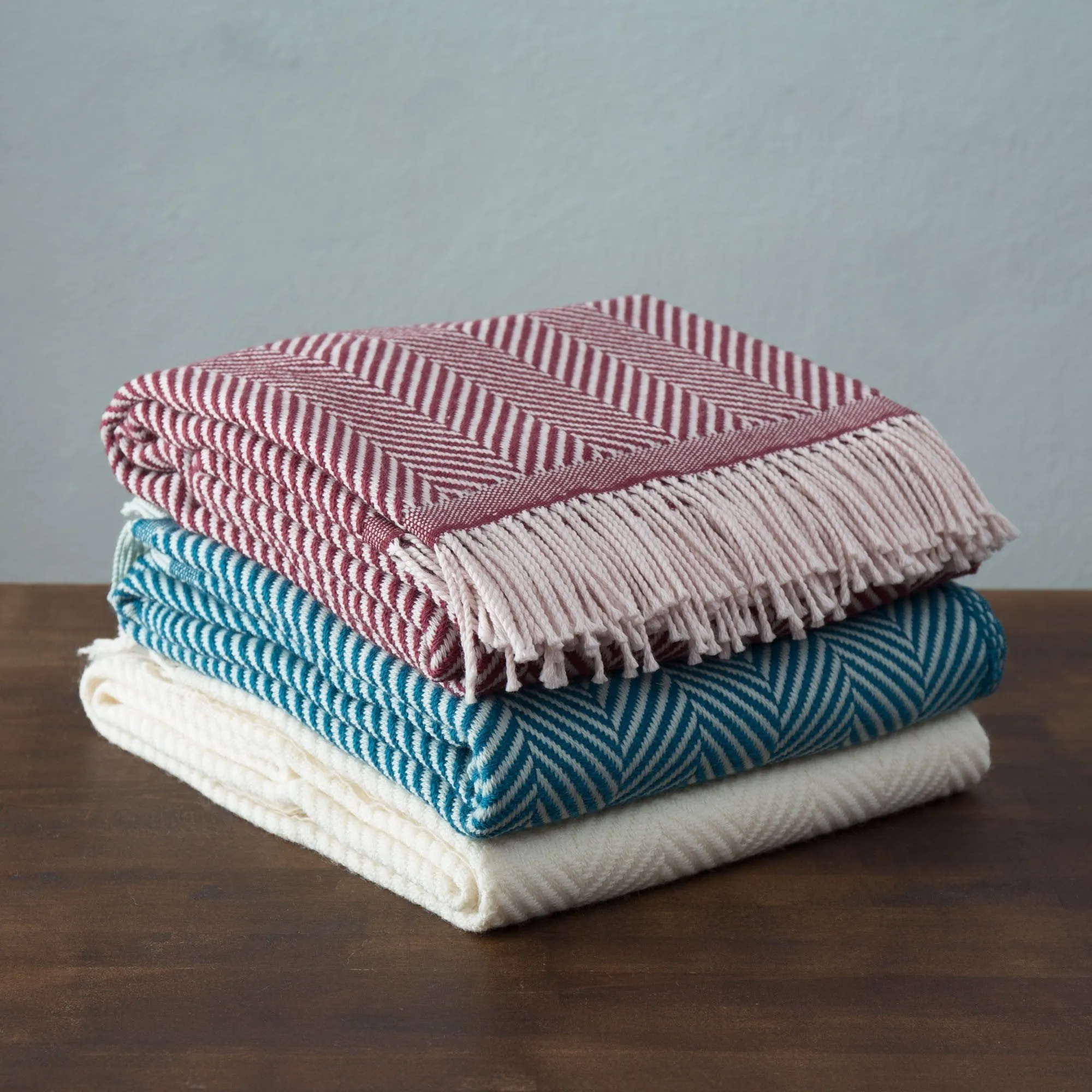 Salla Wool Blanket [Teal/Mint]