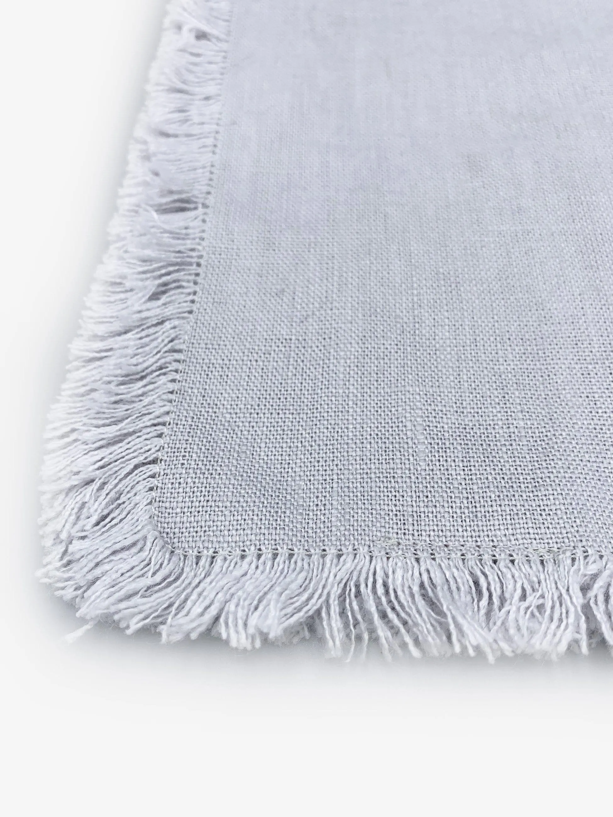Short Swedish Rustic Tablecloth with Fringe by Axlings