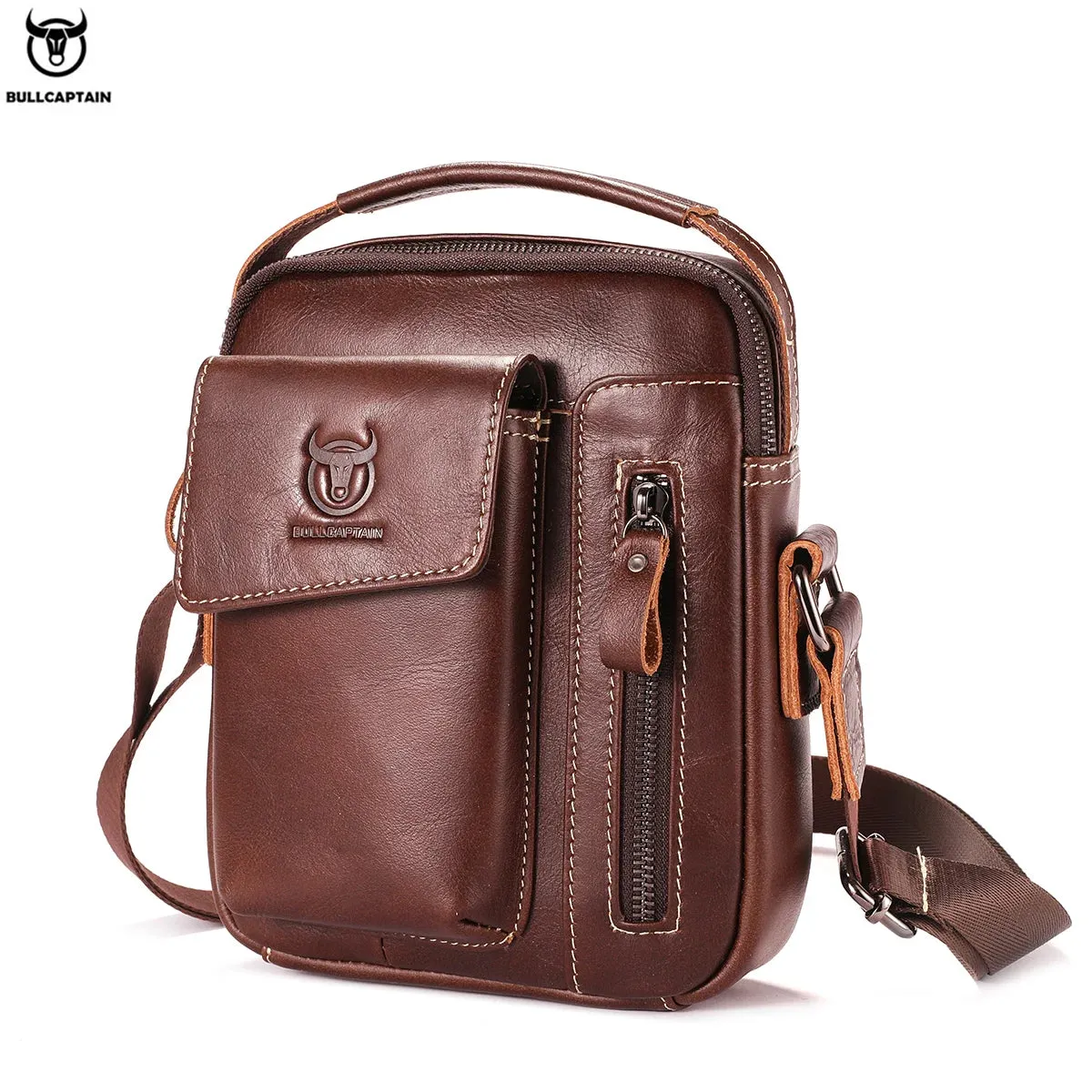 Sophisticated Leather Phone Shoulder Bag