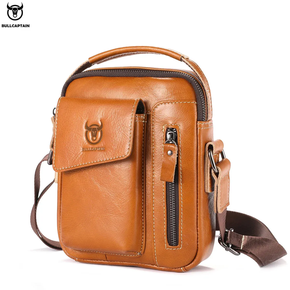 Sophisticated Leather Phone Shoulder Bag
