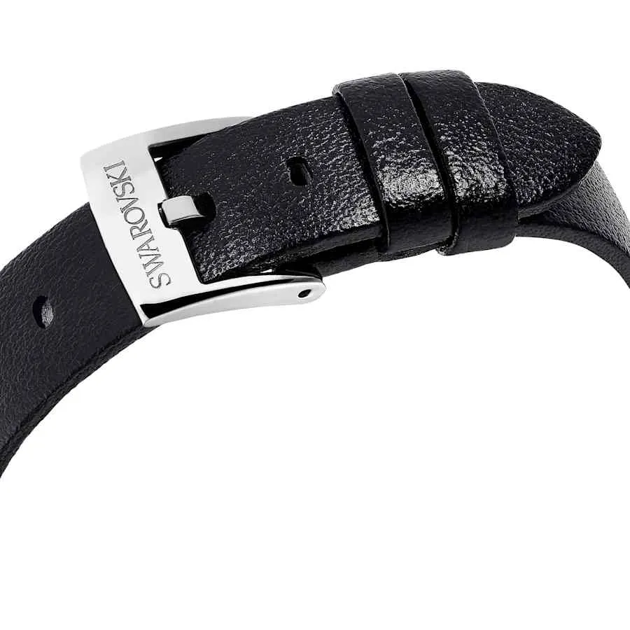 Symbolica Swiss Made Leather White Stainless Steel Star Watch 5656952
