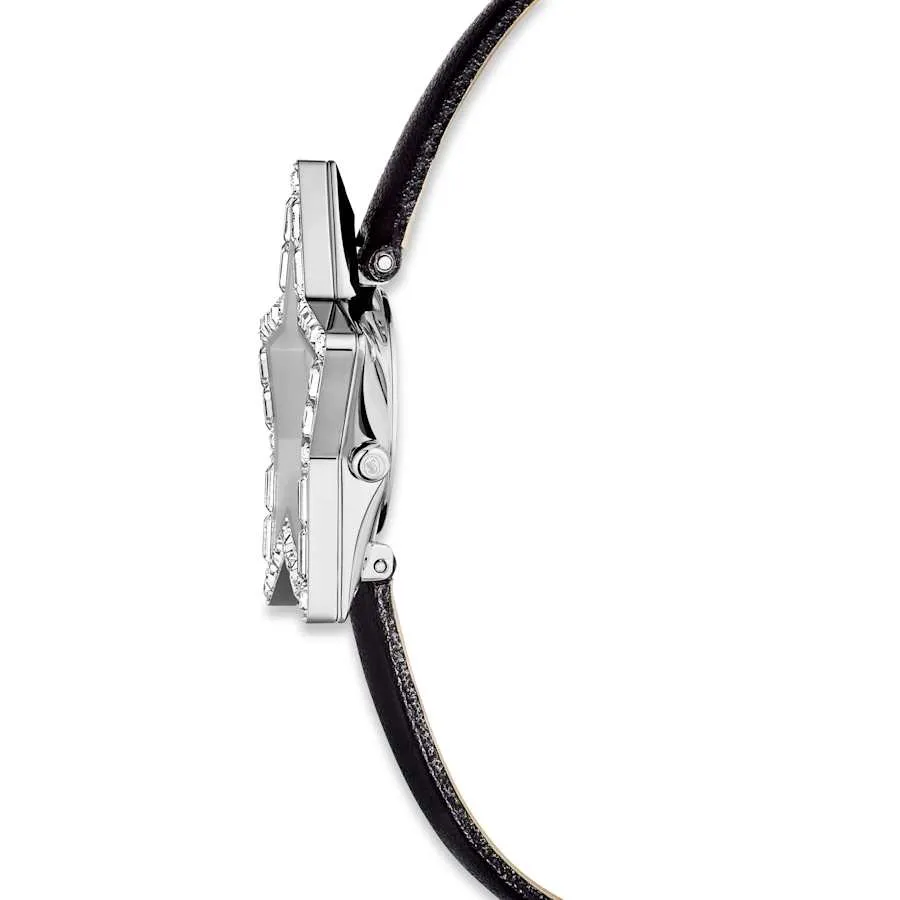 Symbolica Swiss Made Leather White Stainless Steel Star Watch 5656952