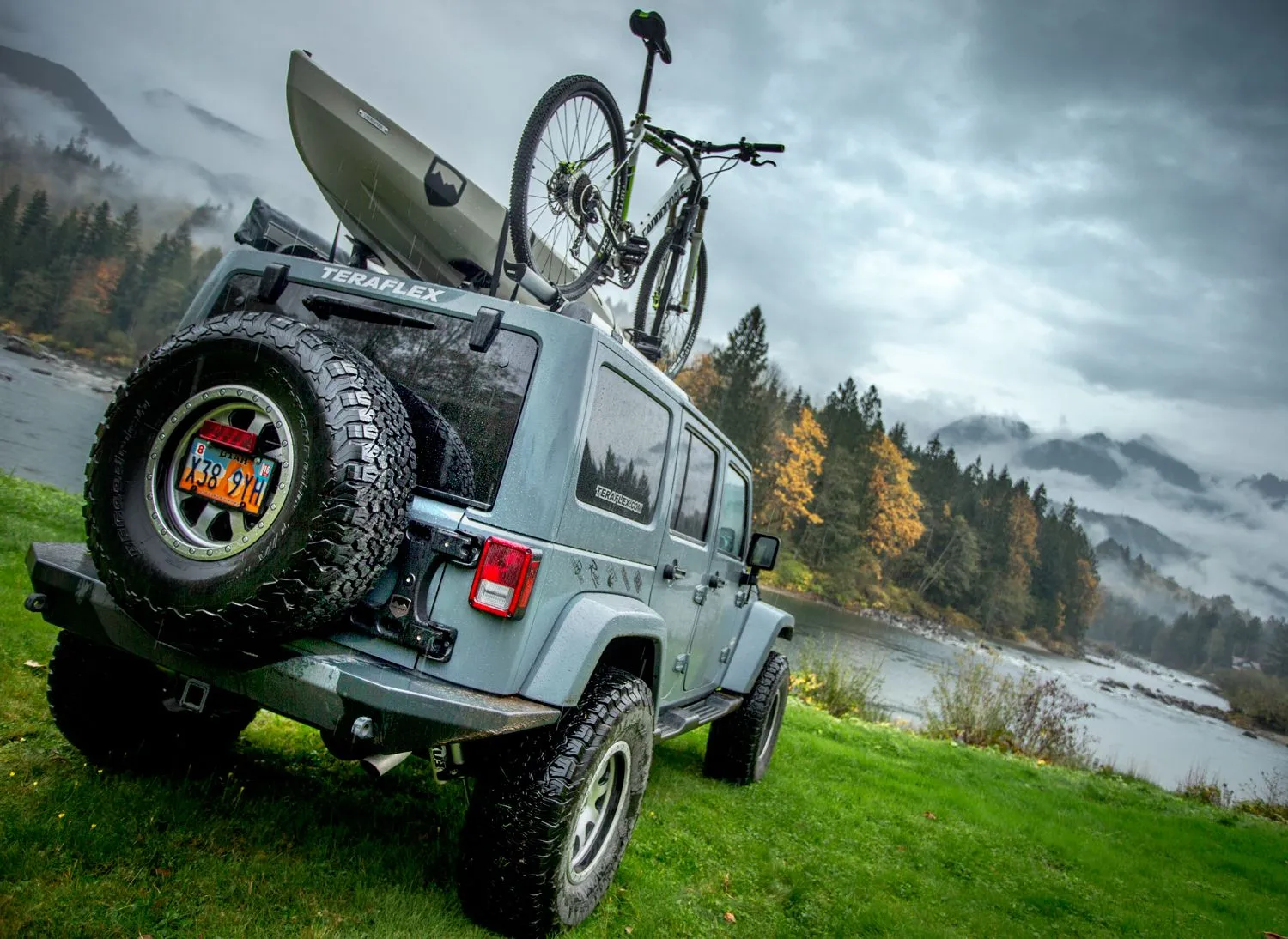 Teraflex Jeep JK Alpha HD Hinged Spare Tire Carrier Kit