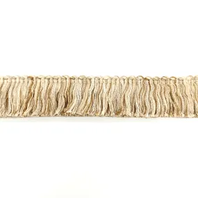 Vanilla Beige High Quality Decorative Brush Fringe Trim by the yard