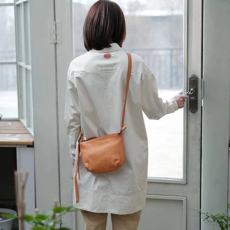 Western Leather Crossbody Bag Purse With Minimalist Fringe Side Bags for Women
