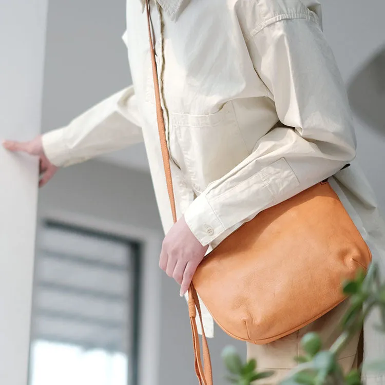 Western Leather Crossbody Bag Purse With Minimalist Fringe Side Bags for Women