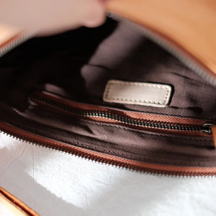 Western Leather Crossbody Bag Purse With Minimalist Fringe Side Bags for Women
