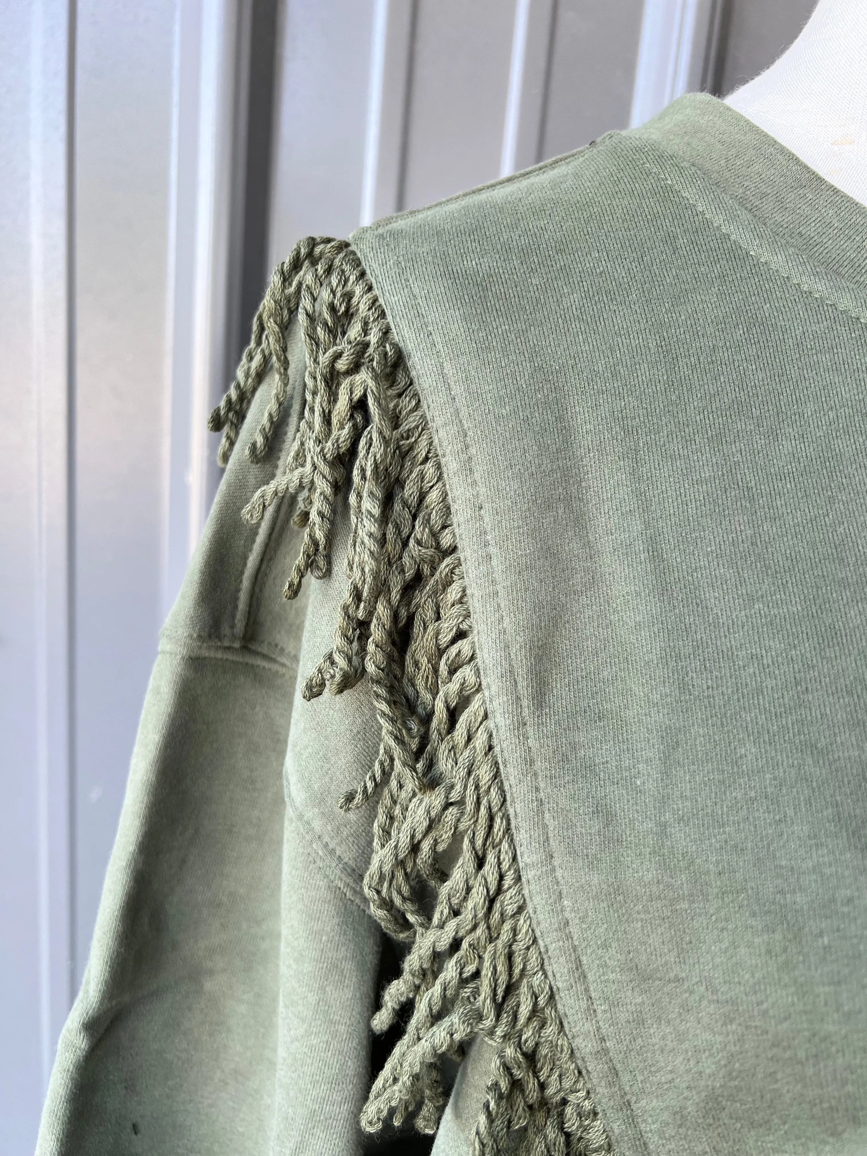 Western Style Fringe Sweatshirt
